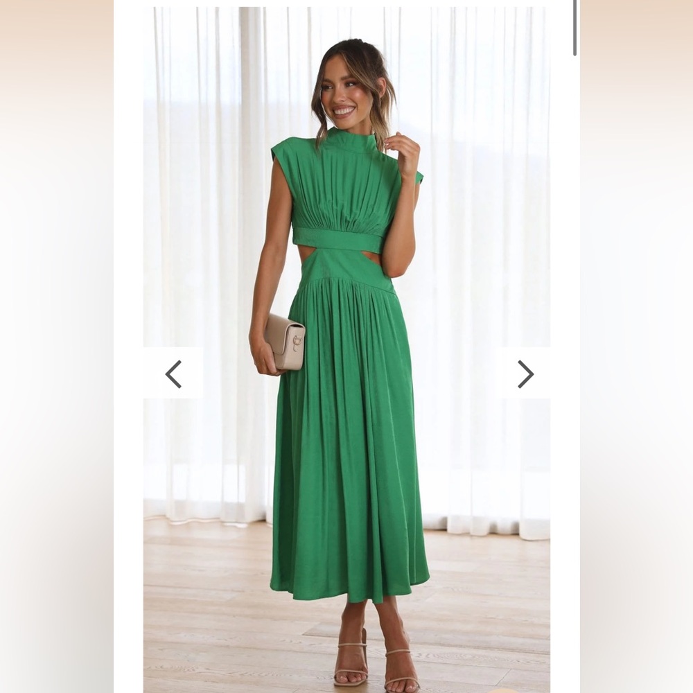 Cindie Midi Dress - Green